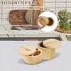 Wood Salt or Spice Box with Lid and Scoop, Spice Storage Box Salt Container To Storage Pepper, Table Salt, Gourmet Salts, Spice