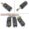 Venetian Lampwork Bead Antique Beads SILVER925 Pendant Necklace Millefiori Venetian Trade Beads Figaro Chain Necklace 55cm Antiquebeads Handmade