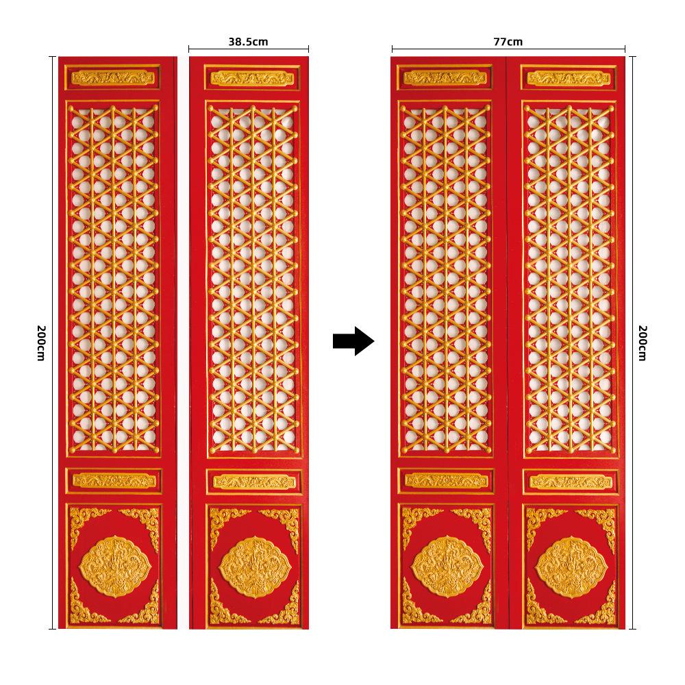 Kreativer 3D-Türsticker Zentral Klassischer Dreidimensionaler Wandsticker Direktverkauf Wasserdicht Und Feuchtigkeitsbeständig Personalisierter Türsticker