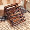 With Self-Draining Wooden Soap Dish Tray Natural Wood Soap Box Storage Rack  Washroom