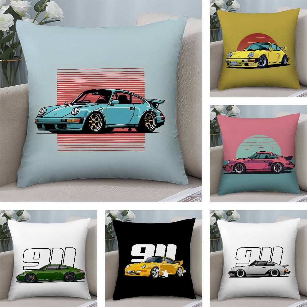 Cool Supercar Pillow Case Plush Fabric Soft Pillowcase Double Sided Print Cushion Cover Household Gifts