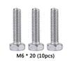 6mm X 20mm Snowblower Shear Shear for Wado Bolts, 10-Pack, Pins, Honda, Fujii, Kubota, Yanmar, Yamaha,