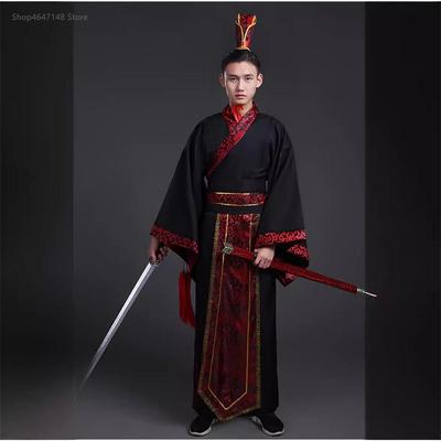 Ancient Costume Hanfu Male Etiquette Ancient Stage Performance Minister's Official Uniform Sinology Bar Mitzvah Performance Sacrificial Uniform