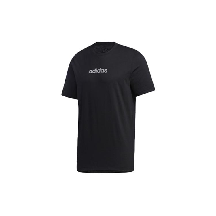 Adidas T Shirts Men's Black Crew Neck Moderate Straight Fit GD5438