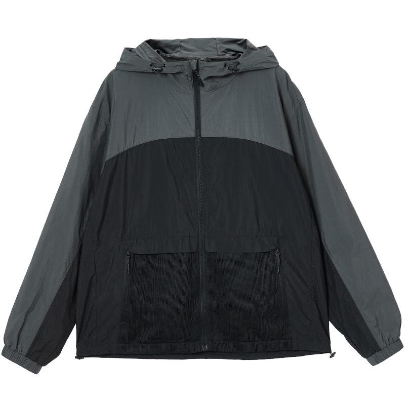 

JACK&JONES Men s Spring Loose Hooded Colorblock Jacket 3XL