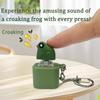 Rechargeable Frog Croaking Fidget Toy Key Button Decompression Toy Creative Fidget Keychain  Adult