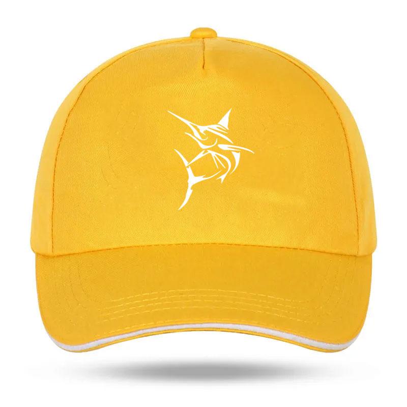 Marlin Fish Large swordfish Fishing Print Baseball Cap Unisex Women Parent-child Hats Outdoor Adjustable Caps Trucker Hat wayne