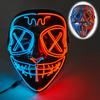 Halloween Mask Flashing Cosplay LED Vendetta Mask Anonymous Mask Halloween Christmas Party Gift for Adult Kids Film Cosplay Mask
