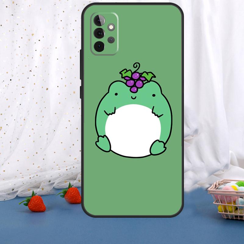 Cute Funny Frog For Samsung Galaxy A54 A34 A14 A36 A56 A26 A16 A15 A55 A53 A33 A35 A22 A32 A52 A05 A06 Case