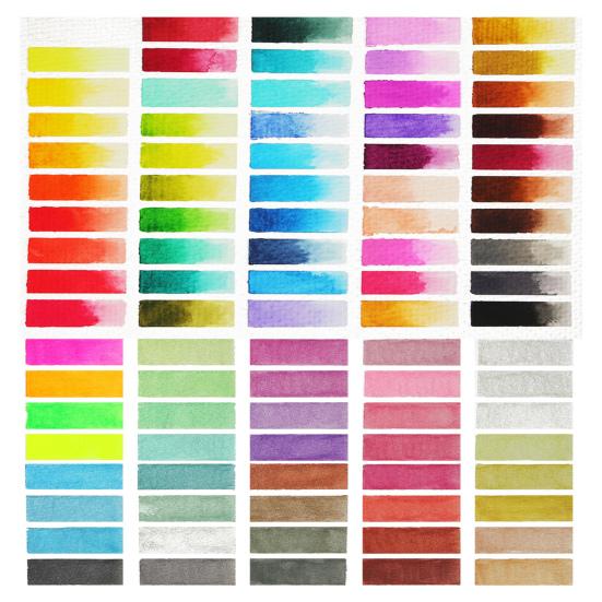 1 Set Solid Watercolor Set Solid Concentration 50/72/90 Colors DIY Portable Artist