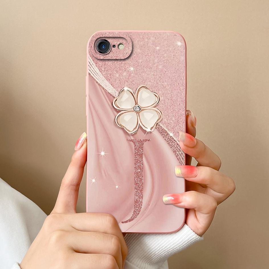 Für Apple iPhone 7 8 6 Plus 11 12 Pro Max Mini X XR SE XS Handyhüllen Mode Krone Buchstaben Muster Flüssiges Silikon Anti-Rutsch Gehäuse Für Apple Hülle