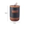 Ceramic Storage Container Sealed Jar Creative with Wood Lid Decorative Storage Jar Airtight Container for Candy Spice Cookie