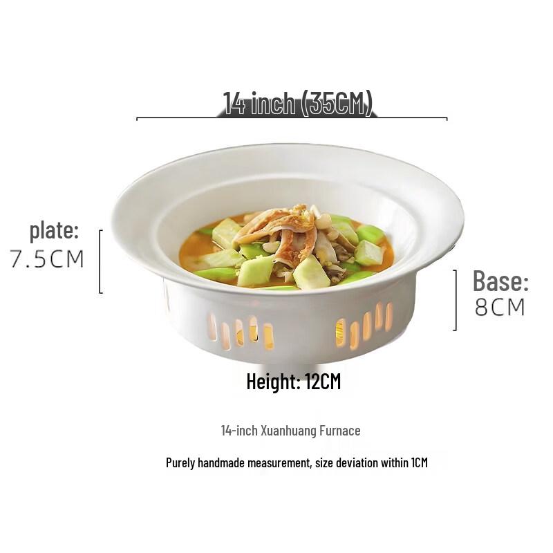 Ceramic Warming Soup Plate