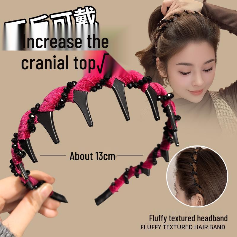 2025 Women's Luxury Pearl Skull Headband: Stylish Fashion Accessory for Face Washing