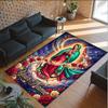 Virgin Mary Theme Crystal Velvet Rug Personalized Custom Name Text Soft Floor Mat Home Decor
