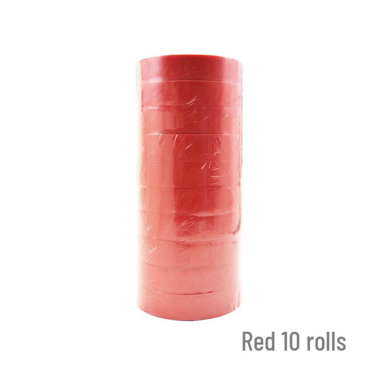 Waterproof Electrician's Insulating Tape, 15m, Wear-Resistant, Available in Red, Yellow, Blue, Green, Black, and White, Width Options: 10/30/50mm