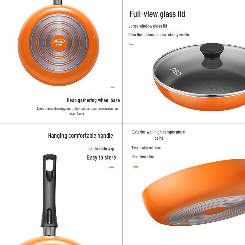 ASD Non-Stick Frying Pan with Lid