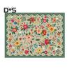Floral Floor Mat Stain Resistant Washable Non-Slip Area Rug Thick Faux Wool Carpet Machine Washable Kitchen Bedroom Living Room Ddcor Mat