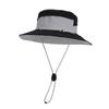 Summer Mens Outdoor Wide Brim Fishing Hat With Breathable Polyester Sun Protection For Casual Wear