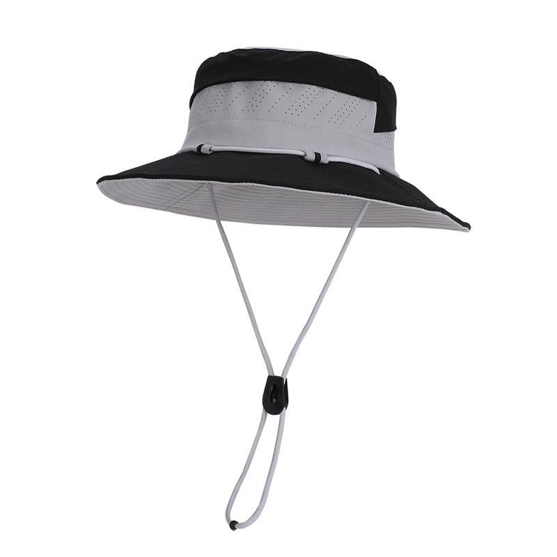Summer Mens Outdoor Wide Brim Fishing Hat With Breathable Polyester Sun Protection For Casual Wear