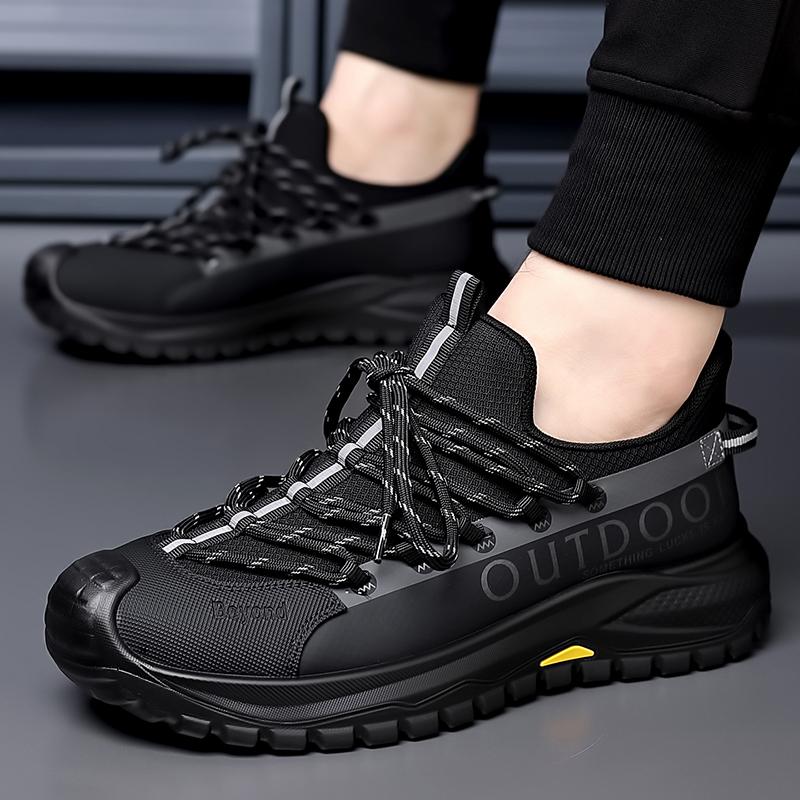 Fashion Breathable Mesh Sneakers Comfortable Non-Slip Casual Sports Shoes for Men Outdoor Travel Flats Lightweight Men's Walking Shoes