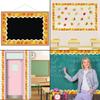 10m Bulletin Board Borders Autumn Classroom Blackboards Maple Leaf Border Trim Decoration for Poster Boards Decoration
