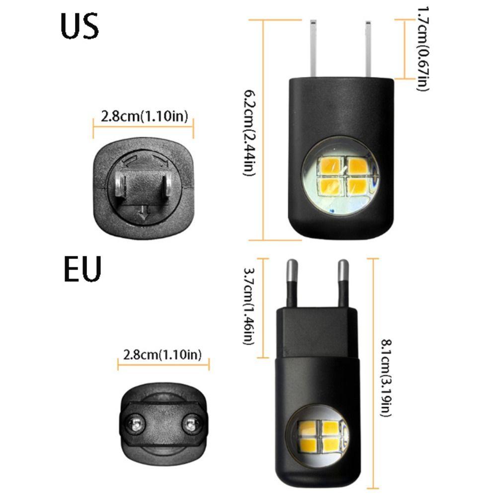 Dämmerung bis Morgengrauen Wand-Nachtlampe Stecker-Design Nachtlicht Stecker LED Raumlampe Badezimmerbeleuchtung