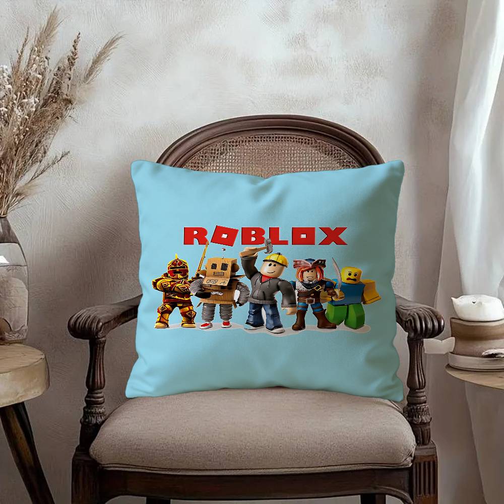 R-Roblox Game Pillow Cover Design cushion Cover decor Holiday Decorati
