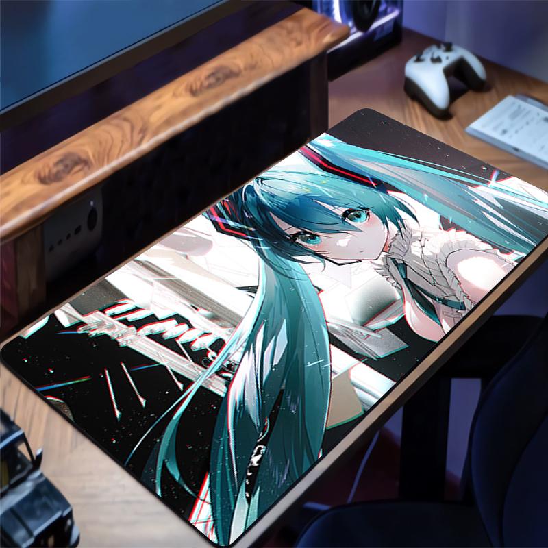 Hatsune Miku Painter Anime Extended Gaming Mouse Pad Large Desk MatNonSlip AntiDirt Extended Desk Mat