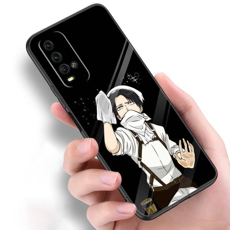 

Силиконовый чехол для телефона с аниме «Атака Титанов» для Xiaomi Redmi Note 11 10 9 8 Pro 11T 10T 10S 9S 8T 9 9A 9C 9T, черный мягкий чехол Redmi 8