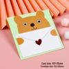 Deluxe Mini Birthday Card with Cute Cartoon Animals and Handwritten Blessings