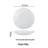 Ruhan Minimalist White Ceramic Plate