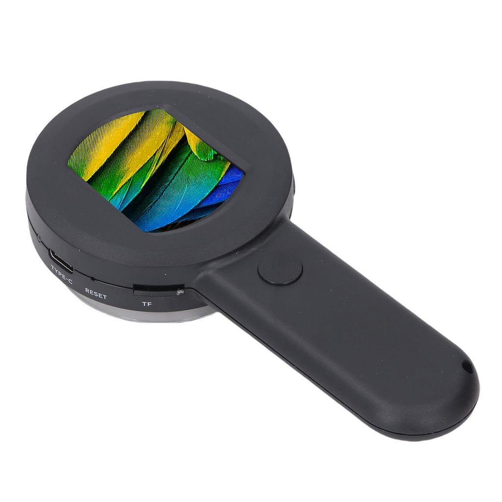 Handheld Microscope with 2.0 Inch Screen LED Light 4X Digital Magnifying Glass 16MP Camera for Repair Reading