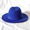 Skórzany Różowy Kapelusz Fedora z Szerokim Rondem Jazzowy Kapelusz Jesień/Zima Klasyczny Elegancki Kapelusz Panama Kapelusz Dżentelmena Sombrero