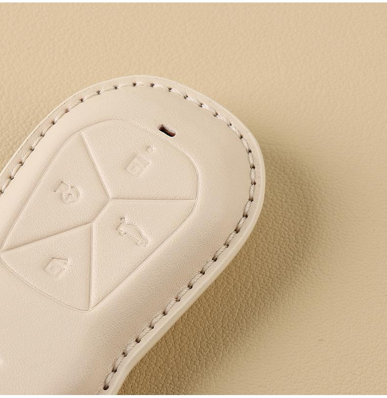 Women's Genuine Leather Bow Key Case for Xiaopeng P7 G9/G3i/P5 2022