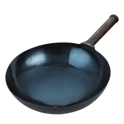 Wok in Ferro Blu Cotto Fatto a Mano Serie Master Xinyifan