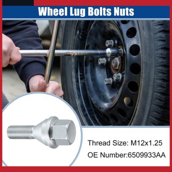 5 db-os csomag Jeep Cherokee 2014- M12x1.25 Kerékcsavarok Csavaranyák 6509933AA