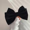 Korean Black Velvet Big Bow Hairpin for Women Luxury Zircon Temperament Hair Clip BB Clip Headwear Hair Accessories