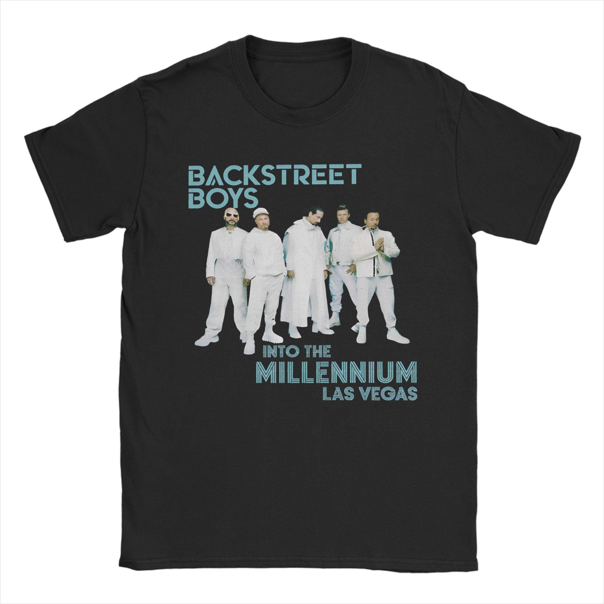 BenberFashion Backstreet Boys Back Millennium T-shirt Heren Dames 100% Katoen Geweldig T-shirt Ronde Hals Tees Korte Mouw Kleding Plus Size M