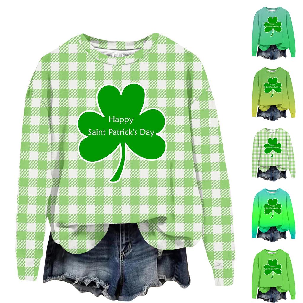 Dámská módní ležérní mikina s dlouhým rukávem a volným střihem s potiskem