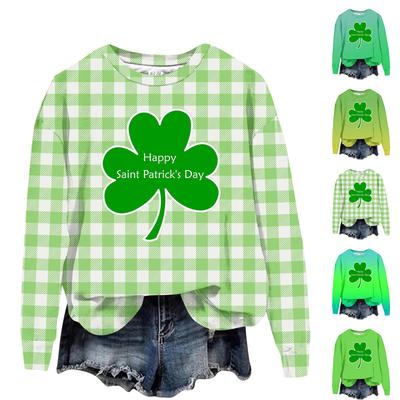 Moletom Feminino Casual de Manga Comprida Solto Estampado