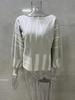 Women's European and American Lantern Sleeve Pullover Sweater