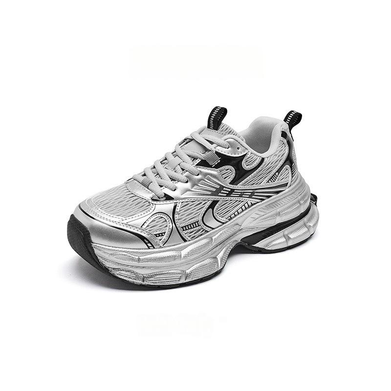 Silver dad shoes women's spring and summer new thick-soled breathable light and not tired feet casual shoes sports shoes women's shoes trend