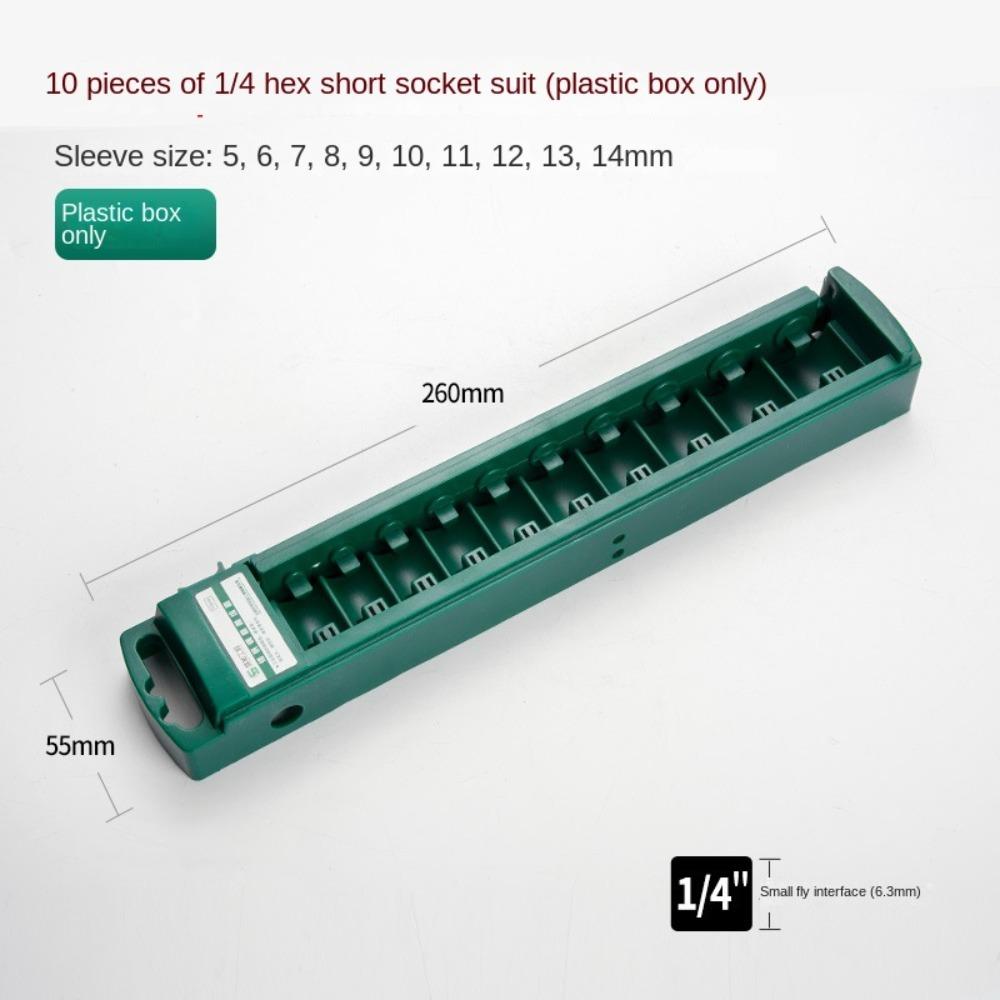 ABS Socket Organizer Box Plastic Socket Storage Tool Socket Wrenchs Holder  Hexagonal Socket Bits