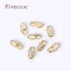 18K Gold Plated Brass Oval Lobster Clasp Connector Rhodium plated Lobster Clasps Lock DIY Jewelry Making Findings Supplies