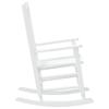 Kids Rocking Chair White Solid Poplar Wood