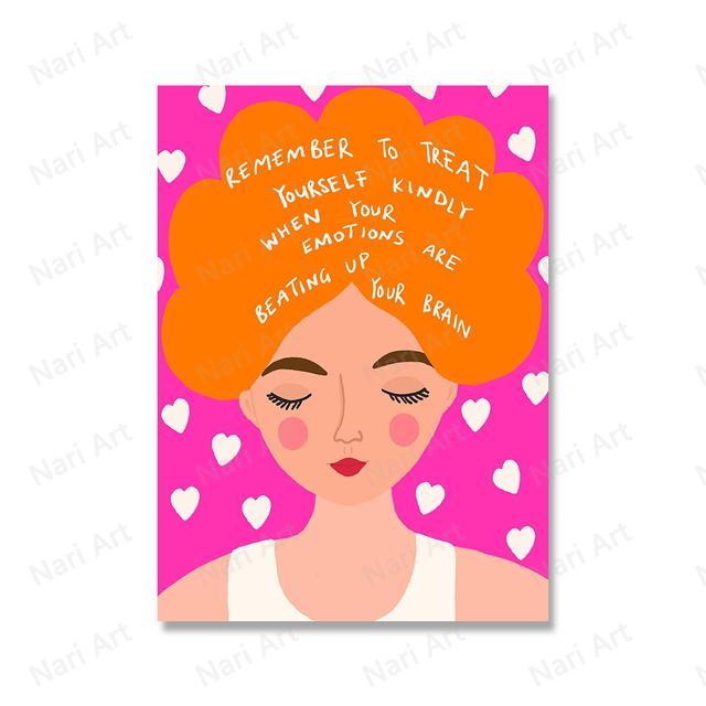 Flower Girl Abstract Leopard Feminist Wall Art Canvas Painting Printing Nordic Poster Booties But