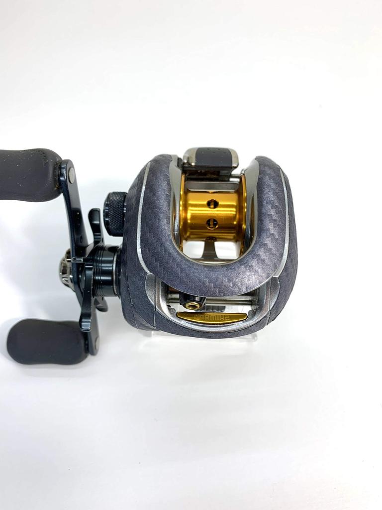 CUSTOM YOROI Custom Decal for 07 Metanium Scratch Custom Baitcasting Reel SEAT.JP MG, Resistant, (Silver, Right-Handed)