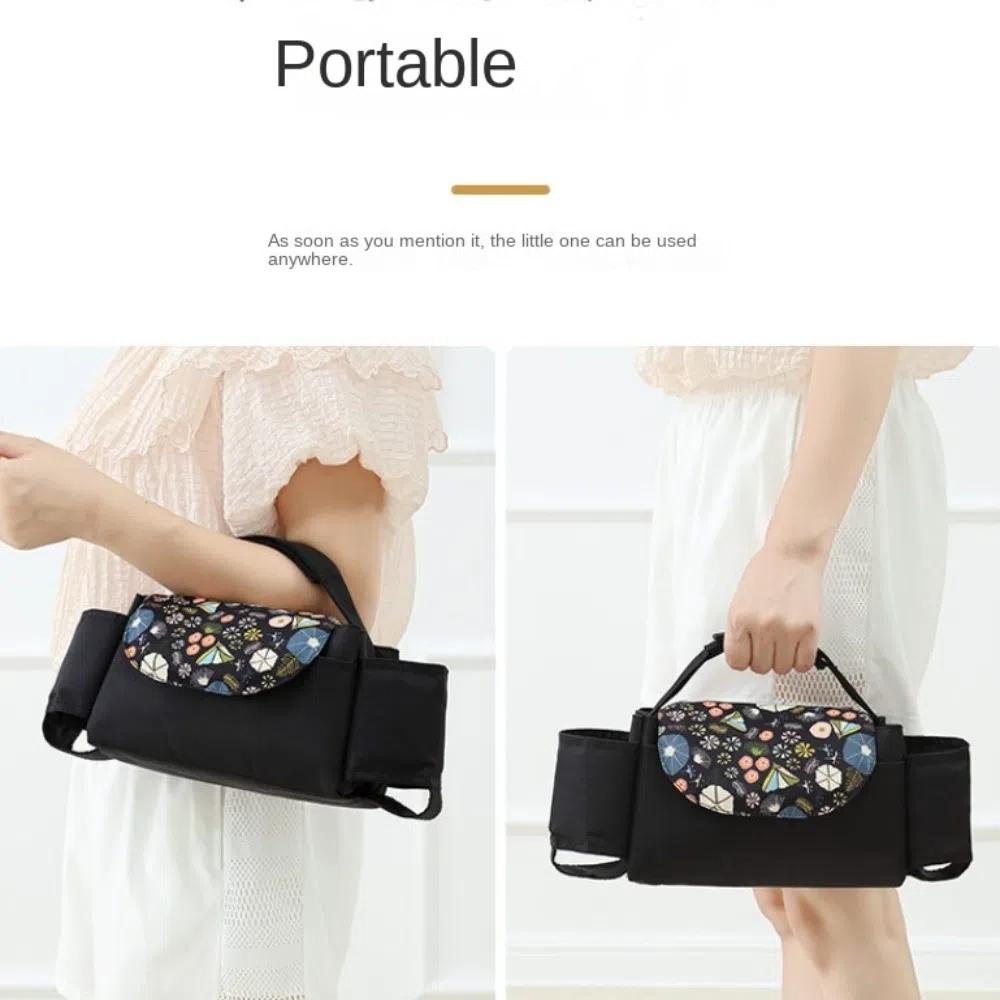 Large Capacity Stroller Storage Hanging Bag with Multiple Pockets Diaper Bag Organizer  Travel