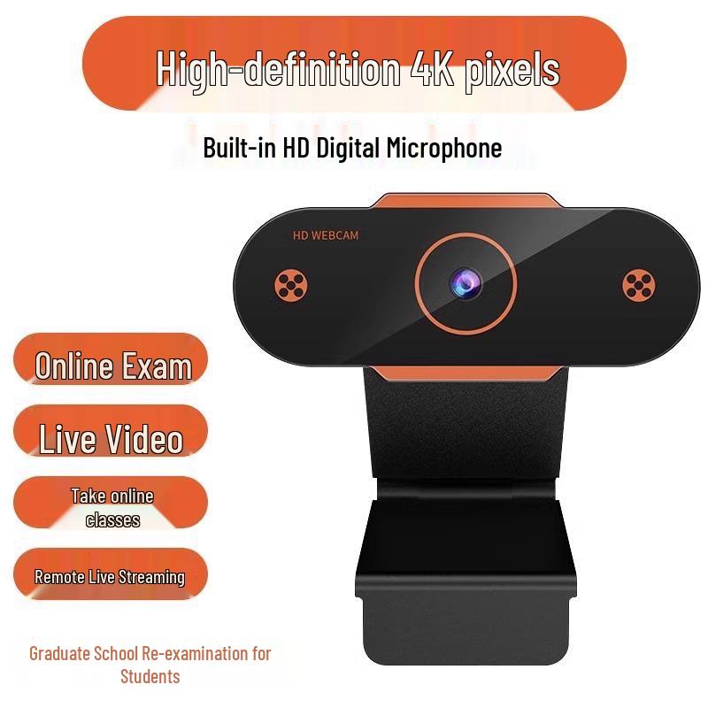 HD-Webcam mit integriertem Mikrofon für Desktop, Laptop und Live-Streaming.